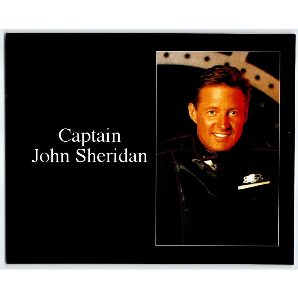 1990s TV Press Photo Captain John Sheridan Babylon 5 (1994) Sci-Fi